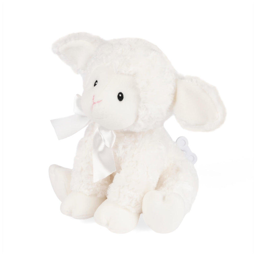 GUND Lena Lamb Keywind plush packaging image, ready for gifting or registry