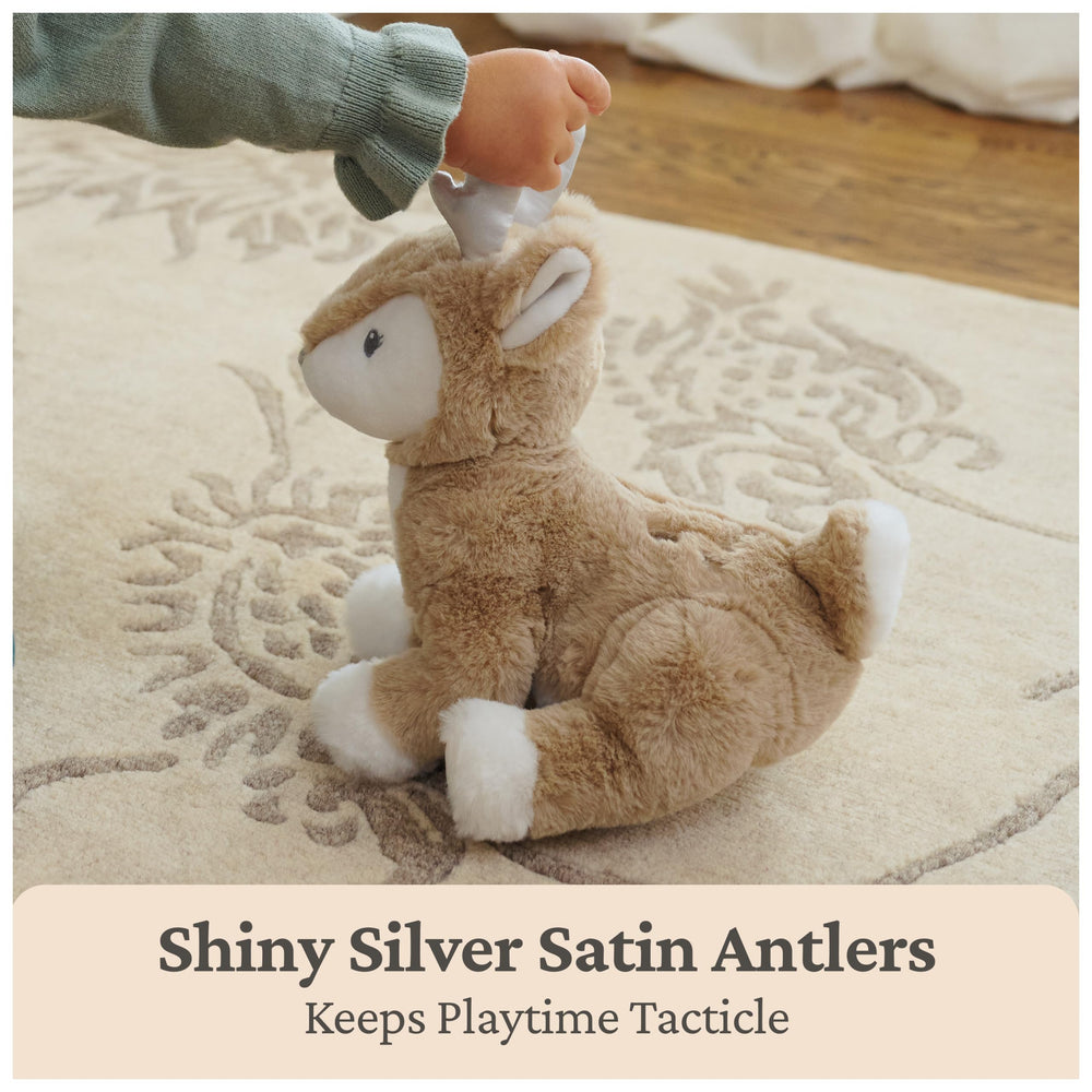 Machine-washable Maple Deer Plush easy cleaning.