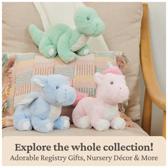 Compact packaging protects the plush during shipping.