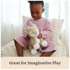 GUND Maple Deer Plush features silver embroidery accents.