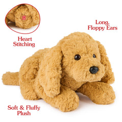 GUND Muttsy lounging pose ideal for relaxing play and nap time