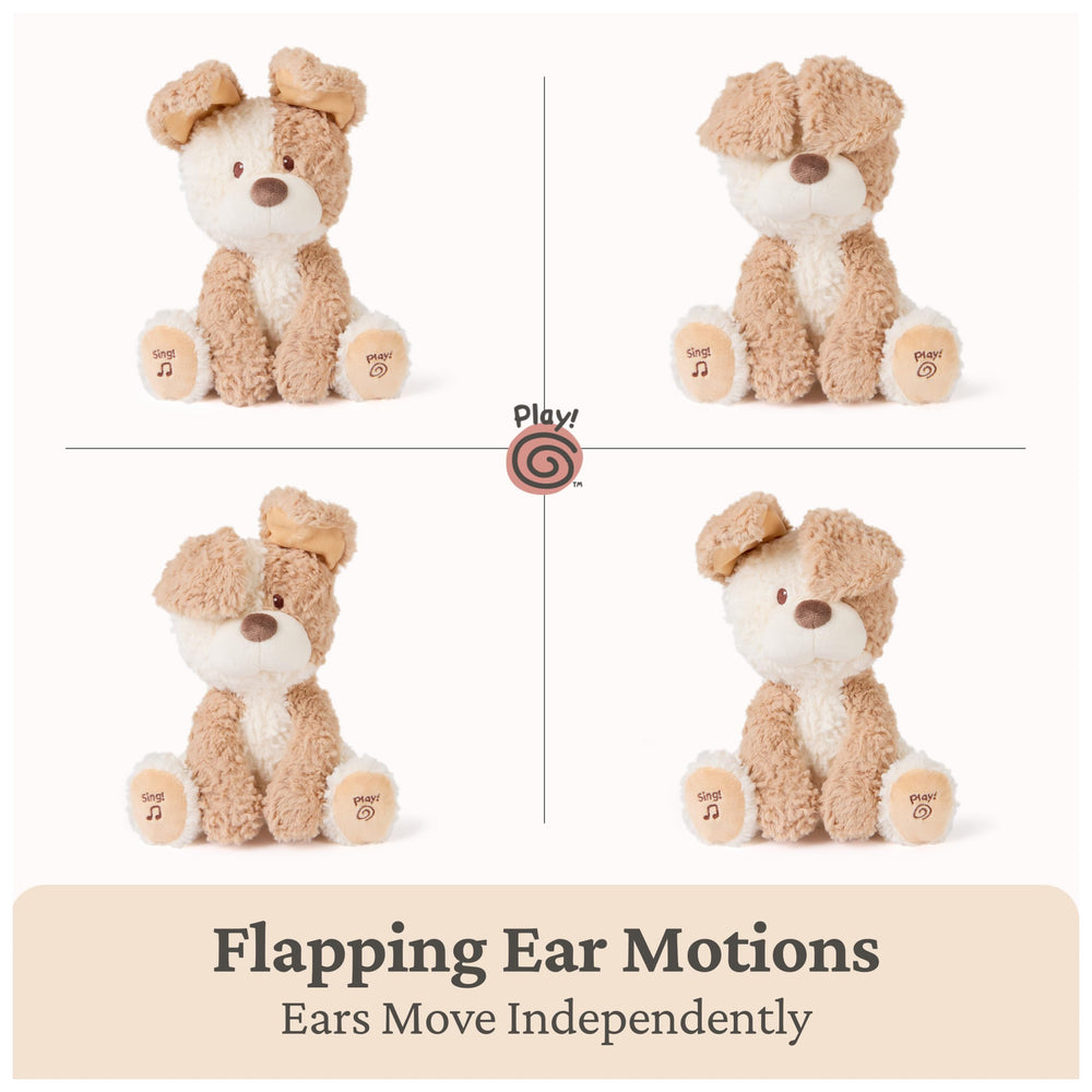 GUND Peeki peekaboo ears demonstrate covering eyes for playful surprise