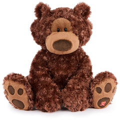 GUND Philbin teddy bear beige front view for cuddling and play.