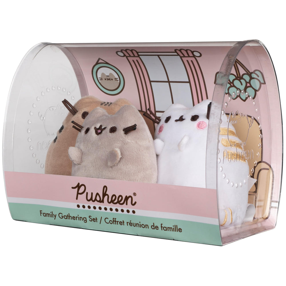 GUND Pusheen collection display box, gift-ready packaging for fans.