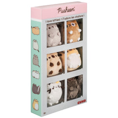 GUND Pusheen collection display shelf shot, great for collectors.