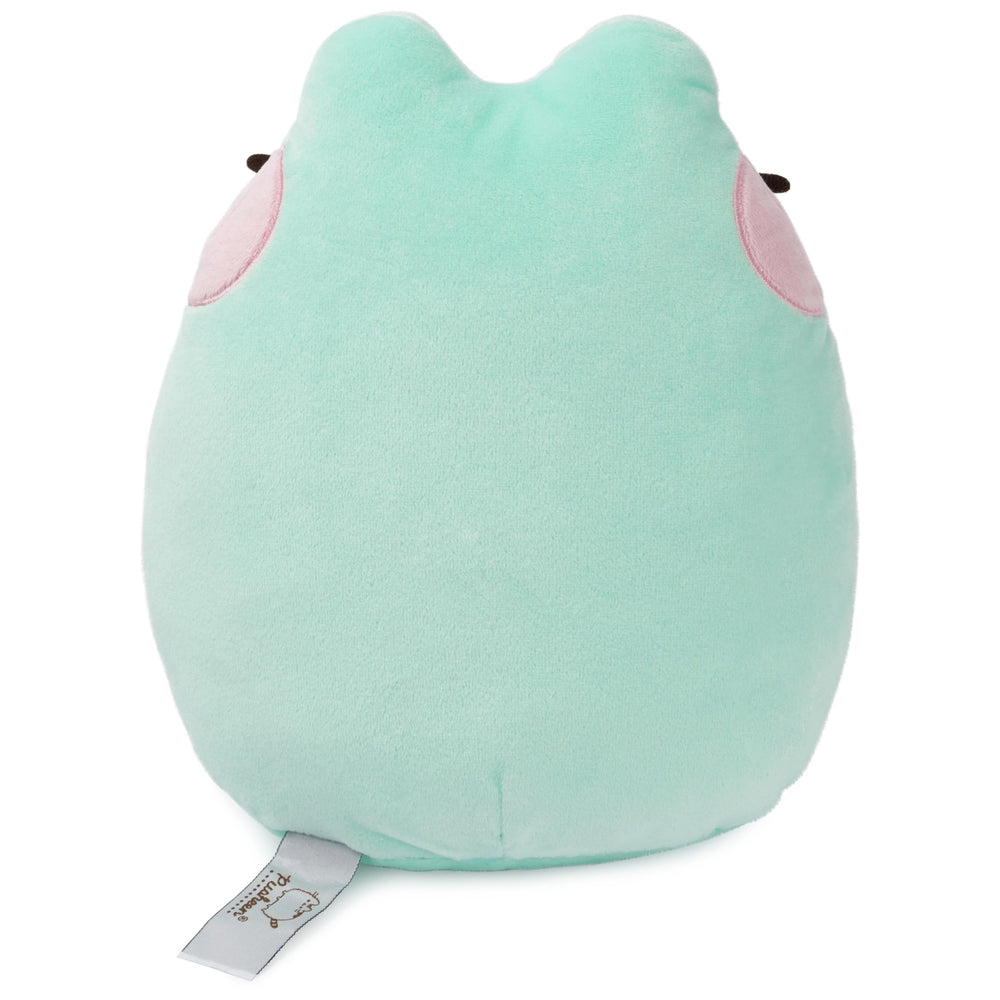 White tummy patch on the GUND Pusheen frog plush for a cute contrast.