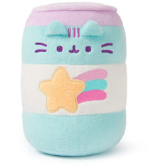 GUND Pusheen Gamer Pop Sip plush front view, perfect desk decor and playful desk companion