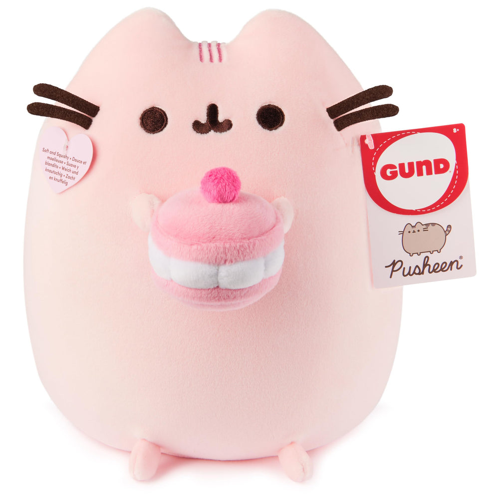 GUND Pusheen 9.5-inch plush is a desk or shelf companion.