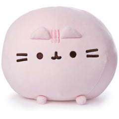 GUND Pusheen Squisheen round plush face close-up showing soft fabric and smile