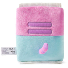 Surface-washable fabric keeps the plush looking fresh after play.