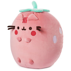 GUND Pusheen white embroidered seeds detail adds cute texture.