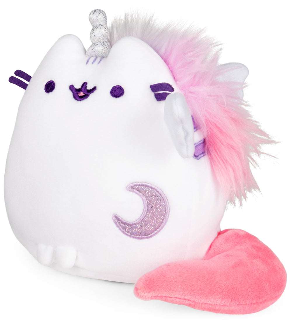 Close-up of Pusheenicorn horn and wings for whimsical charm.