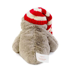 GUND Sammy sloth hat tassel and surface-washable design