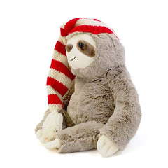 Full-body 15-inch plush wearing knit holiday hat