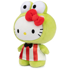 GUND Sanrio Hello Kitty Keroppi plush embroidery details highlight quality and collectability.