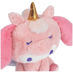 GUND Sanrio My Melody Unicorn Plush ears and bow showcase kawaii style.