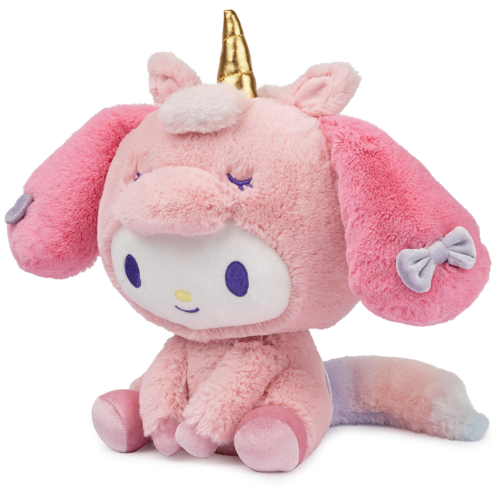 GUND Sanrio My Melody Unicorn Plush embroidery details emphasize safe, durable finish.
