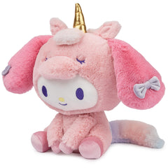 GUND Sanrio My Melody Unicorn Plush embroidery details emphasize safe, durable finish.