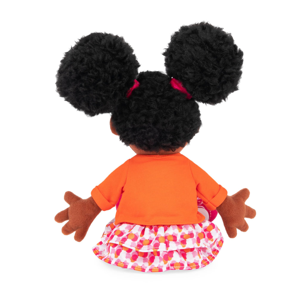 GUND Gabrielle embroidered facial features convey friendly Sesame Street character.