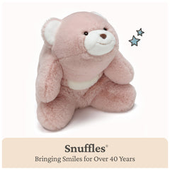 GUND Snuffles curved-hug design highlights hug-back feature for play.