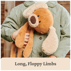 GUND Masi 15-inch plush size ideal for travel and bedtime routines.