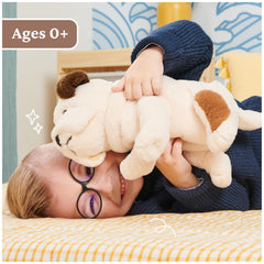 GUND Toast Bulldog plush with embroidered paws for durable detailing