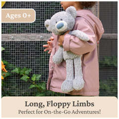 Corduroy nose detail on GUND Wavy Bear