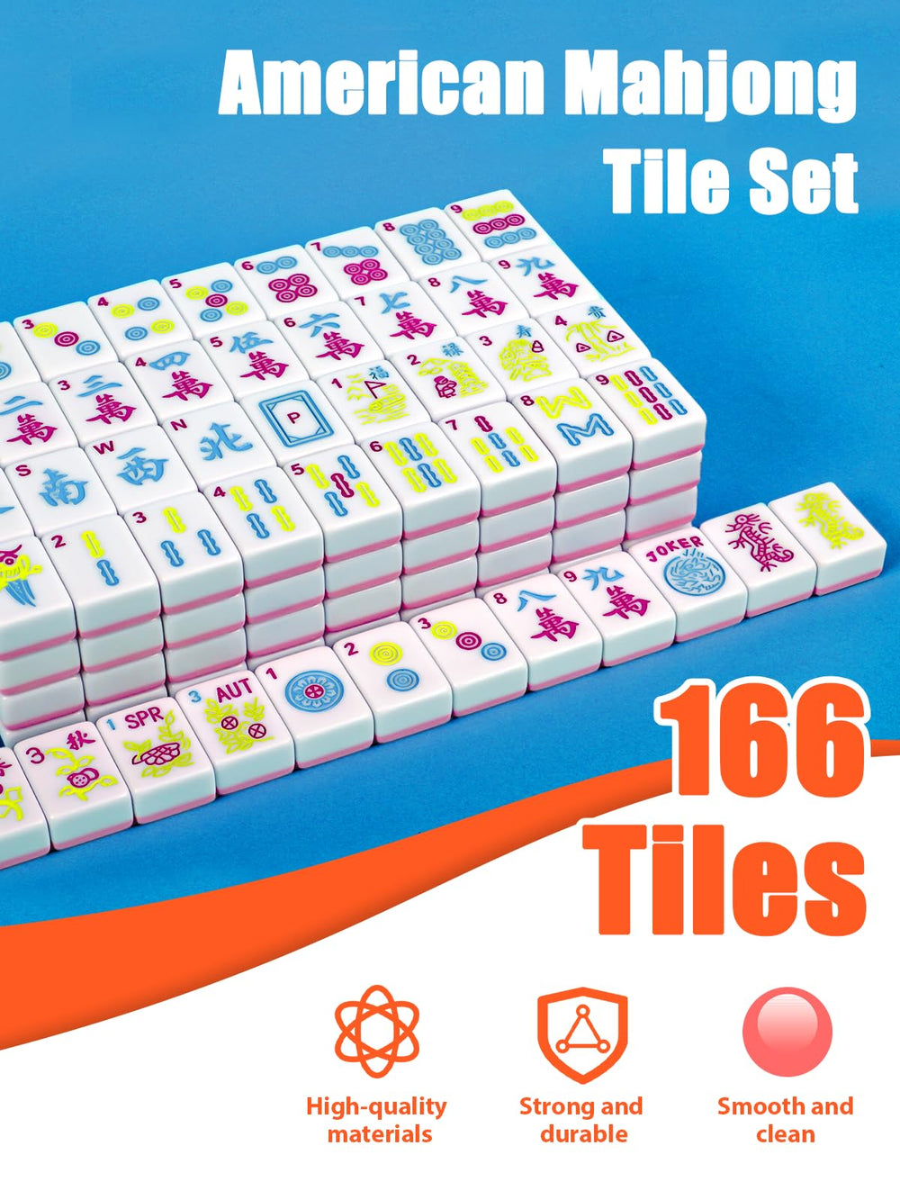 GUNEDD Mahjong dice included for quicker hands and draws.