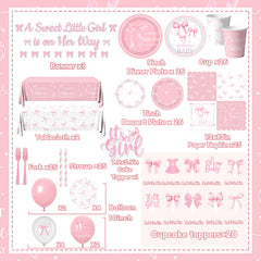 Gupesxu bow balloons and cake topper enhance party decor