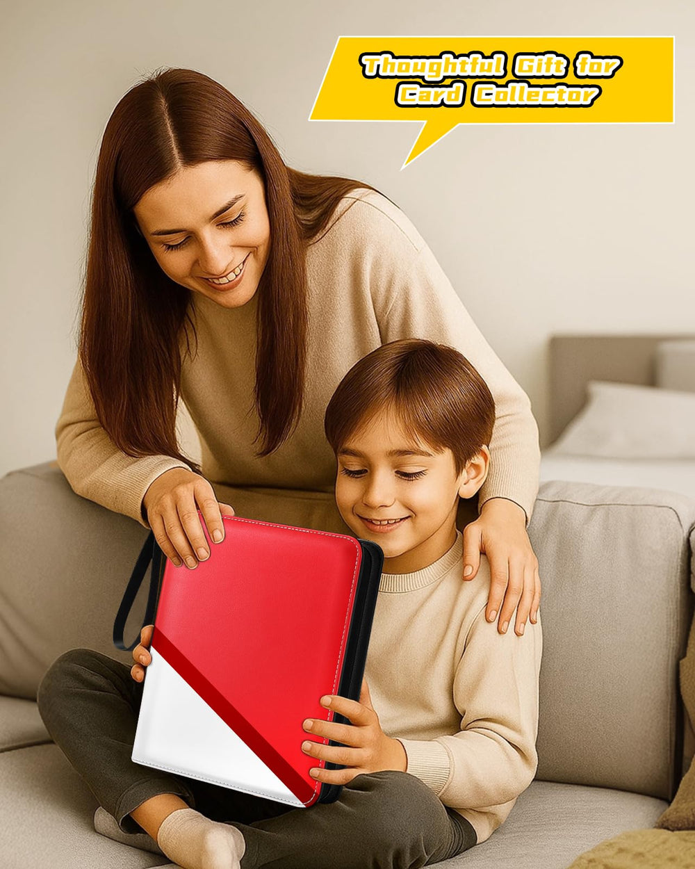 Gurgitat detachable pages ease expansion and reorganization of the binder.