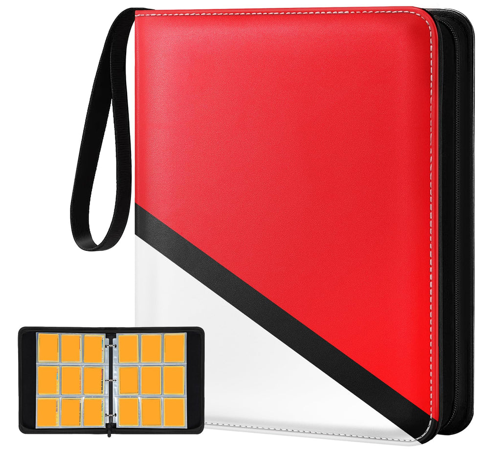 Gurgitat 9-pocket binder front cover for quick card access and display.