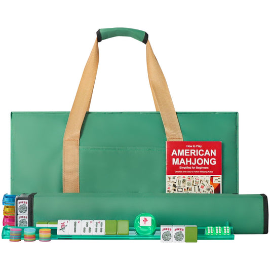 GUSTARIA American Mahjong tiles in green finish for durable long sessions