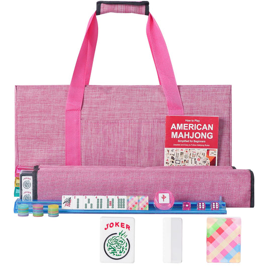 GUSTARIA American Mahjong tiles with colorful prints for vibrant game nights.
