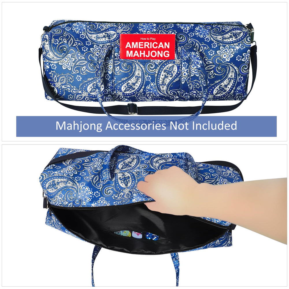 GUSTARIA mahjong bag interior padding protects racks and pushers during transport