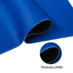 GUSTARIA blue poker table cover measures 31.5 inches square.