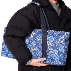 GUSTARIA blue-print design adds visual appeal to a practical travel case.