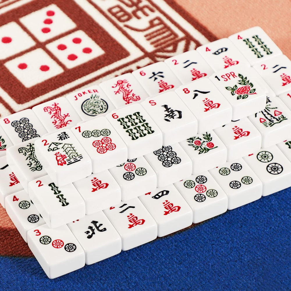GUSTARIA tiles engraved with English letters and numerals for easy reading.