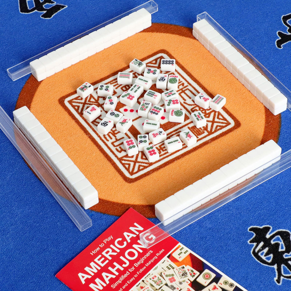 Four tile racks included for organized tile display