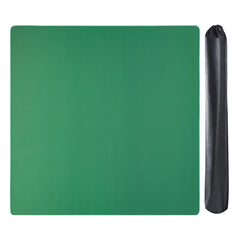 GUSTARIA mahjong mat with 3 dice offers stable, quiet gameplay on green surface.