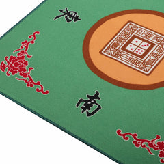 GUSTARIA Mahjong Mat 80 cm square on a game table.
