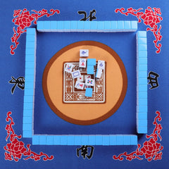 GUSTARIA Mahjong Mat fiber top provides durable, smooth play surface.
