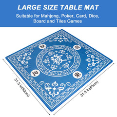 GUSTARIA Mahjong Mat neatly rolled in bag for easy transport.