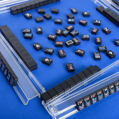 Travel-friendly tiles-only GUSTARIA Mahjong set for on-the-go gaming