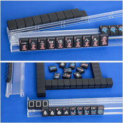 GUSTARIA Mahjong tiles showing dots, bams, and cracks forming a complete set