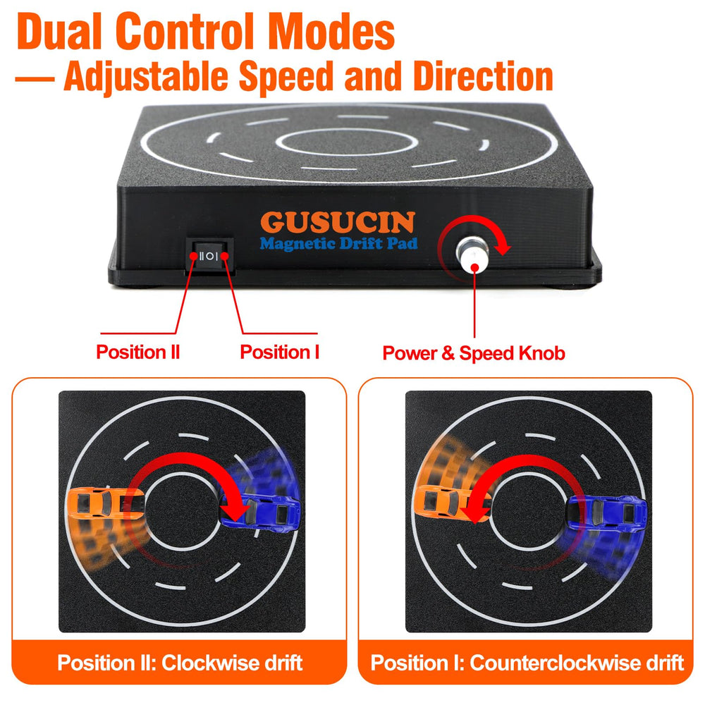 GUSUCIN USB-powered drift pad ready for desk or shelf use.