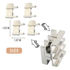 GVKES smooth-edged metal brain teasers promote safe, satisfying manipulation