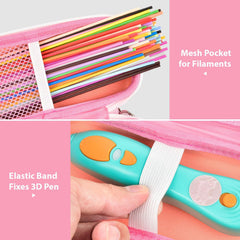 GWCASE pink detachable shoulder strap for comfortable carry.