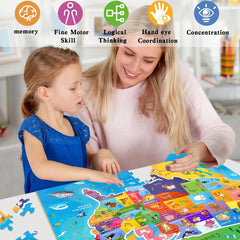GWXWU ultra-thick cardboard puzzle designed for long-lasting use.