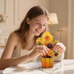 GXJTYYBS Sunflowers Building Bouquet museum-grade detail in a compact model.