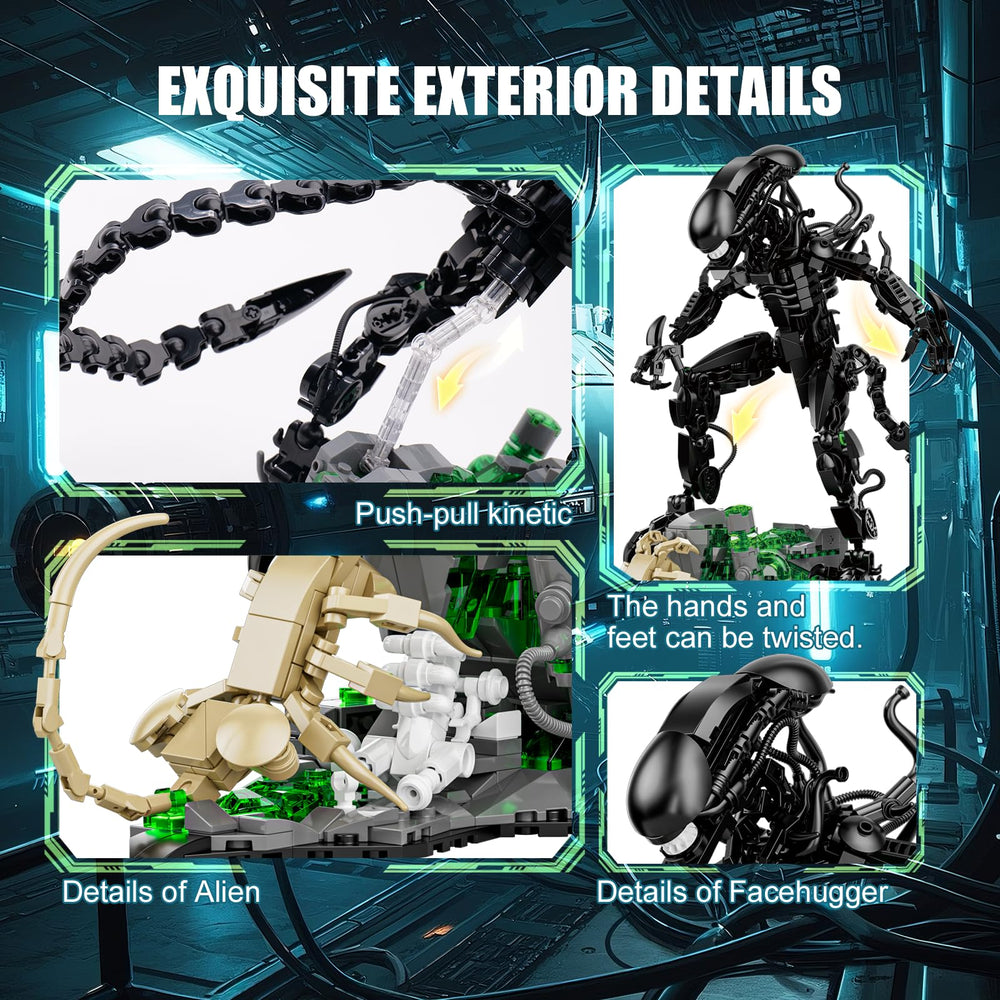 GXJTYYBS Xenomorph base details with glowing elements for immersive scenes.